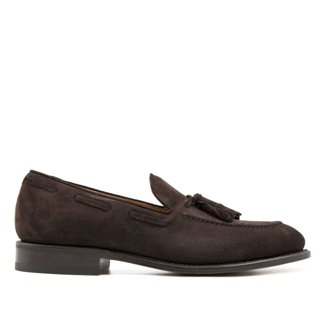 Mocassino Bruce da uomo con nappine marrone, Il Gergo.