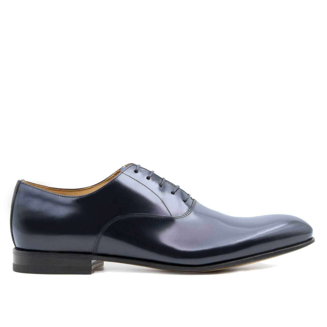 Scarpa classica elegante da uomo in pelle Il Gergo, Charles blu.