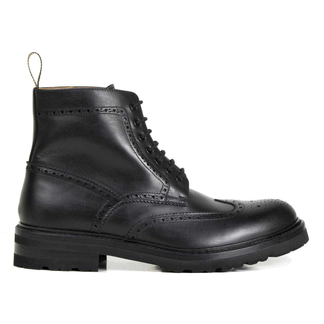 Stivaletto stringato da uomo in pelle e suola in Vibram, Il Gergo Essex.