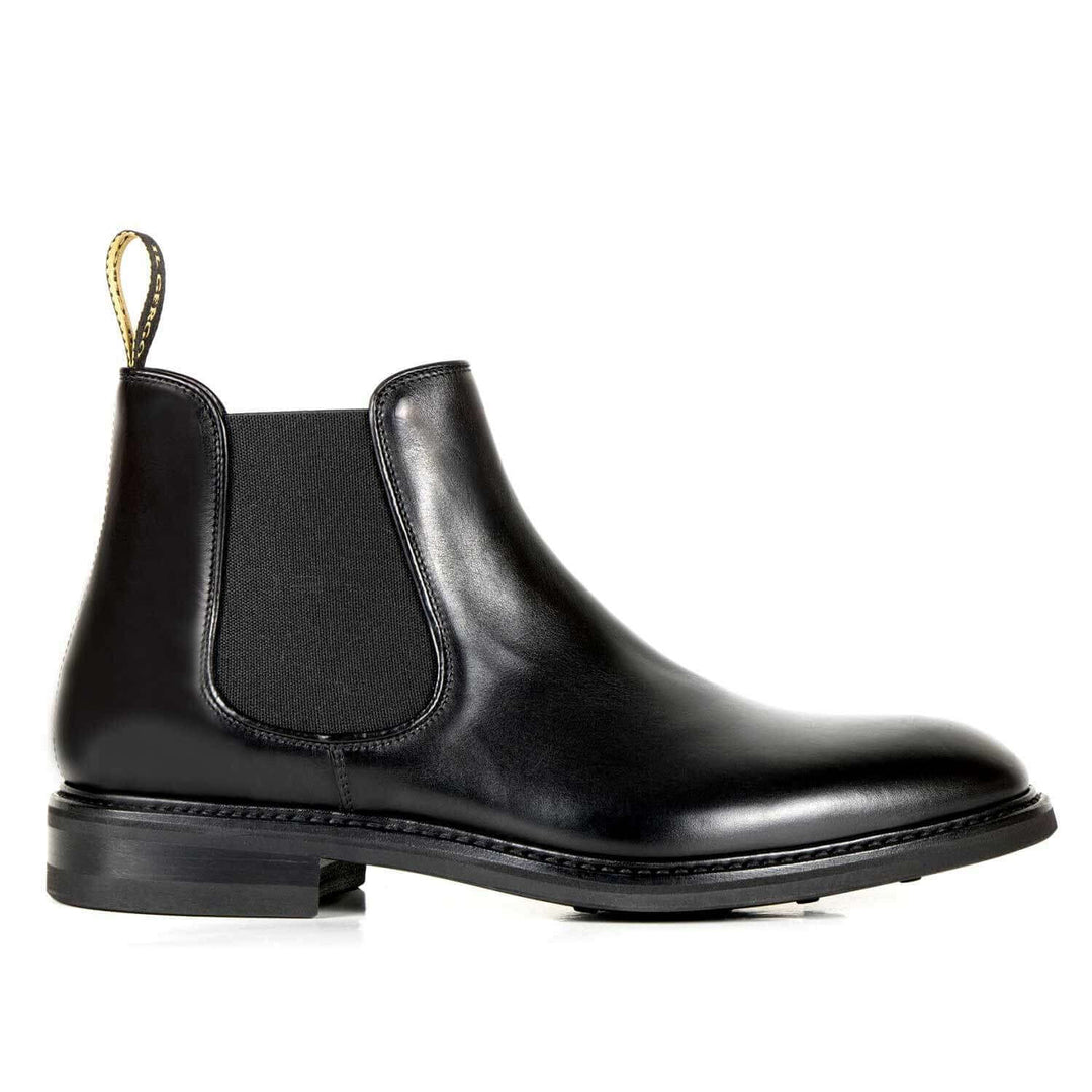 Stivaletto da uomo in pelle nera Dealer, Il Gergo.