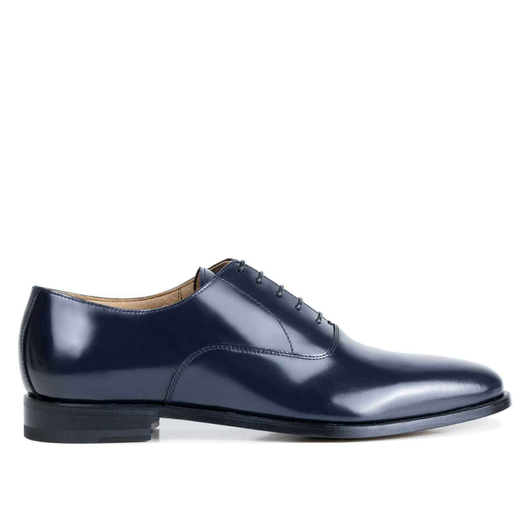 Scarpa classica elegante da uomo in pelle Il Gergo, Oscar blu.