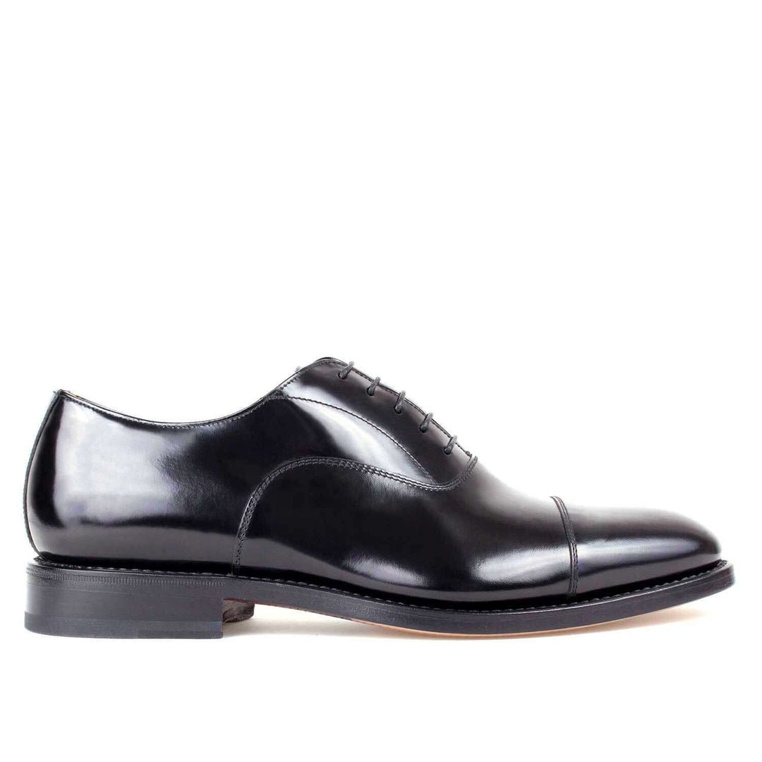 Scarpa classica elegante con suola in cuoio, President Il Gergo nera.