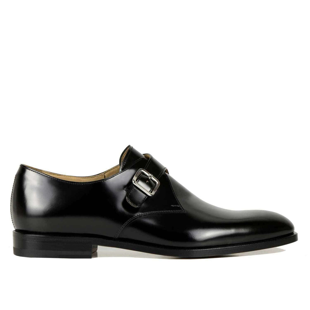 Scarpa classica da sposo con fibbia singola Il Gergo, modello Coach.